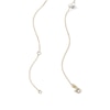 Thumbnail Image 2 of 10K Solid Gold Freshwater Cultured Pearl Station Necklace - 16" + 2"