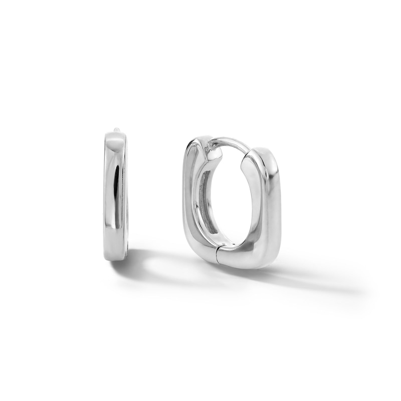 Main Image 1 of Sterling Silver Small Square Hoops