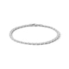 Thumbnail Image 0 of Sterling Silver CZ Multi-Size Stone Tennis Bracelet