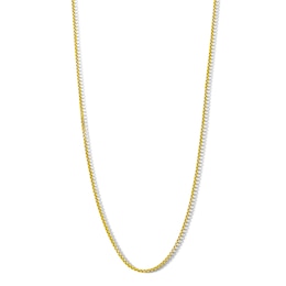 ​​​​​​​10K Hollow Gold Diamond-Cut Box Chain Made in Italy - 20&quot;
