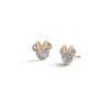 Thumbnail Image 1 of Chid's 10K Semi-Solid Gold Glitter ©Disney Minnie Mouse Studs