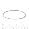 Thumbnail Image 3 of Sterling Silver Rope Chain Anklet Made in Italy - 10&quot;