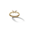 Thumbnail Image 1 of ​​​​​​​10K Solid Gold Butterfly Shank Ring - Size 7.5