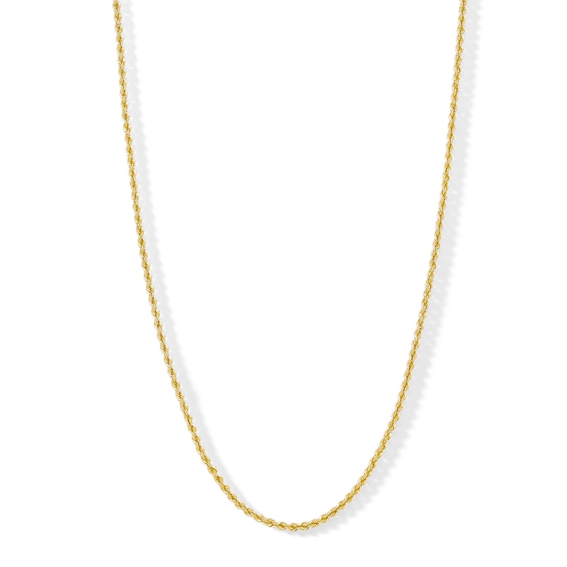 Main Image 1 of ​​​​​​​Child's 14K Hollow Gold Rope Chain -15&quot;