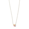 Thumbnail Image 0 of Child's 10K Solid Gold Pink CZ ©Disney Minnie Mouse Chain Necklace - 13"