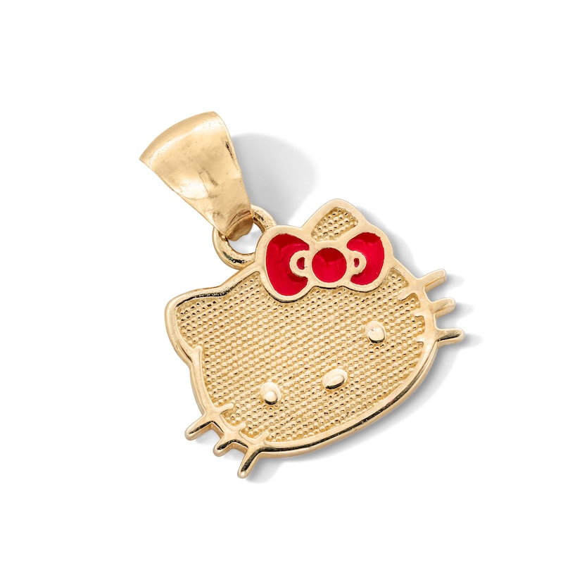 Main Image 1 of Child's 10K Gold Hello Kitty® Enamel Bow Charm