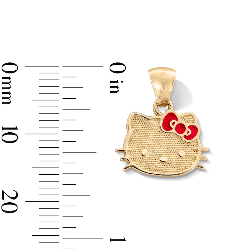 Main Image 2 of Child's 10K Gold Hello Kitty® Enamel Bow Charm