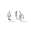 Thumbnail Image 0 of Sterling Silver CZ Solitaire Stone Huggies