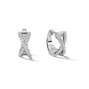 Thumbnail Image 1 of Sterling Silver CZ X Hoops