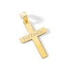 Thumbnail Image 0 of 10K Solid Gold Engravable Cross Charm
