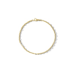 10K Hollow Gold Forzentina Chain Bracelet - 7.5&quot;