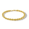 Thumbnail Image 0 of ​​​​​​​10K Semi-Solid Gold Glitter Rope Chain Bracelet - 8.5"