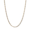 Thumbnail Image 1 of Child's 10K Hollow Gold Diamond Cut Figaro Chain Made in Italy - 15&quot;