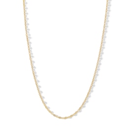 10K Solid Gold Diamond-Cut Mirror Chain Made in Italy - 20&quot;