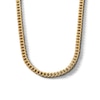 Thumbnail Image 1 of 10K Hollow Gold Diamond Cut Curb Chain Made in Italy - 22&quot;