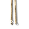 Thumbnail Image 3 of 10K Hollow Gold Diamond Cut Curb Chain Made in Italy - 22&quot;