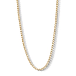 10K Hollow Gold Fancy Cable Chain - 20&quot;