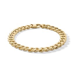 10K Hollow Gold Miami Cuban Chain Bracelet - 8.5&quot;