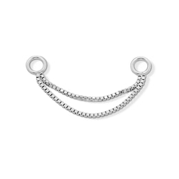 Sterling Silver Double Box Chain Connector