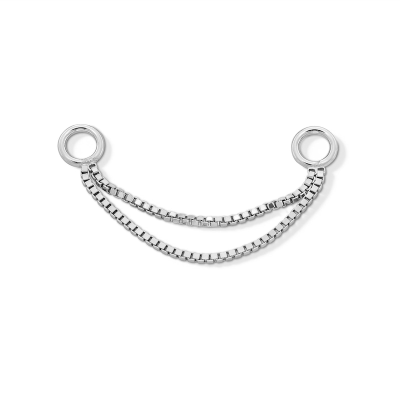 Main Image 1 of Sterling Silver Double Box Chain Connector