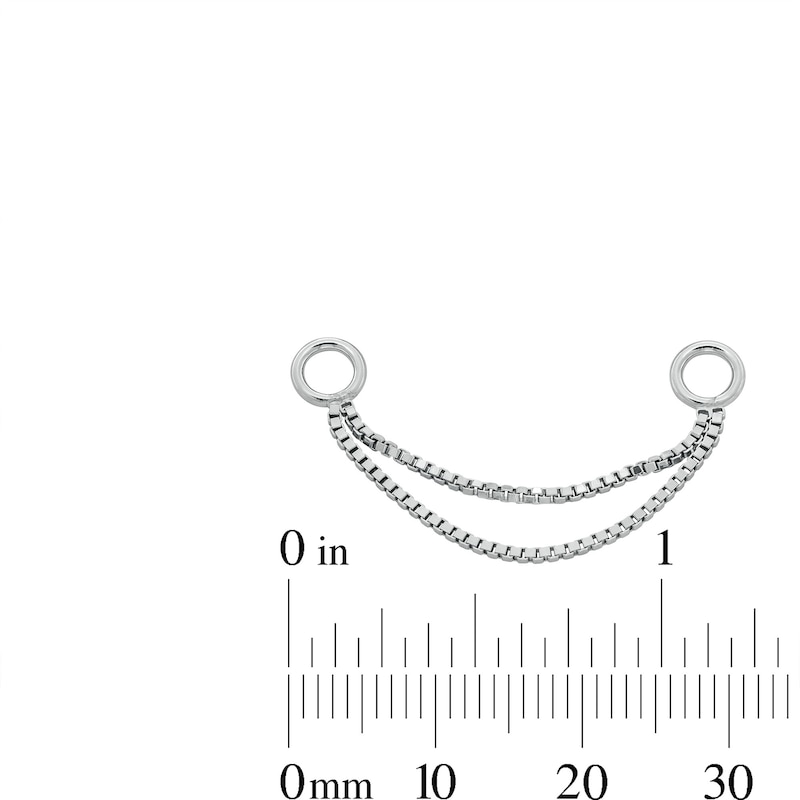 Main Image 2 of Sterling Silver Double Box Chain Connector