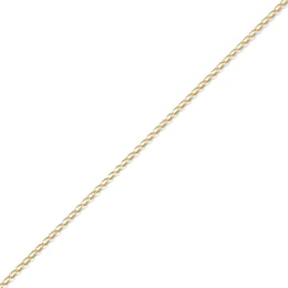 14K Solid Gold Permanent Long Link Curb Chain