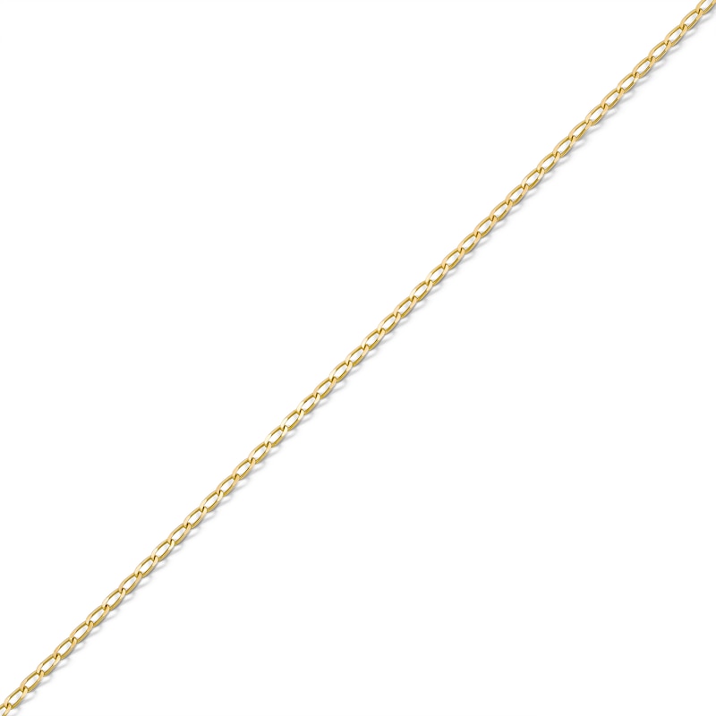 Main Image 1 of 14K Solid Gold Permanent Long Link Curb Chain