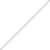 Thumbnail Image 1 of 14K Solid White Gold Permanent Long Link Box Chain