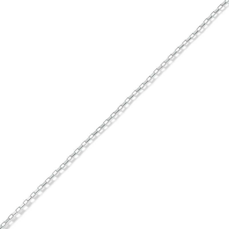 Main Image 1 of 14K Solid White Gold Permanent Long Link Box Chain