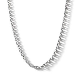 Sterling Silver Diamond Cut Rolo Chain Made in Italy - 18&quot; 