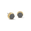 Thumbnail Image 1 of 14K Gold Plated 1/4 CT. T.W. Black Diamond Round Studs