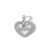 Thumbnail Image 1 of Sterling Silver CZ MOM Heart Necklace Charm