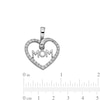 Thumbnail Image 4 of Sterling Silver CZ MOM Heart Necklace Charm