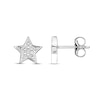 Thumbnail Image 2 of Sterling Silver Diamond Accent Star Studs