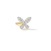 Thumbnail Image 1 of 14K Plated Gold Diamond Accent Butterfly Single Stud