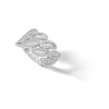 Thumbnail Image 2 of Sterling Silver CZ Baguette Wave Ring - Size 8