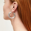 Thumbnail Image 1 of Sterling Silver Chunky Hoops