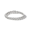 Thumbnail Image 0 of Sterling Silver CZ Round Bezel-Set Bracelet