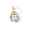 Thumbnail Image 1 of 10K Solid Gold Lab-Created Diamond Accent Round Charm