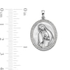 Thumbnail Image 3 of Sterling Silver CZ Virgin Mary Medallion Necklace Charm