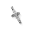 Thumbnail Image 2 of 14K Hollow White Gold Crucifix Necklace Charm