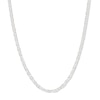 Thumbnail Image 1 of ​​​​​​​Sterling Silver Diamond-Cut Heart Valentino Chain Made in Italy - 18&quot;