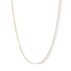 Thumbnail Image 1 of 10K Solid Gold Singapore Bar Chain Made in Italy - 18&quot;