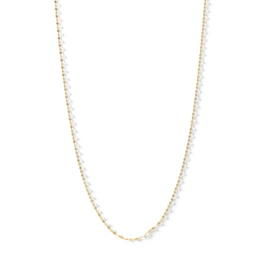10K Solid Gold Mirror Chain Made in Italy - 16&quot;
