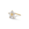 Thumbnail Image 0 of 14K Solid Gold CZ Flower L-Shape Nose Stud - 20G 1/4"