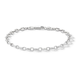 Sterling Silver Mariner Chain Bracelet Made in Italy - 8.5&quot;