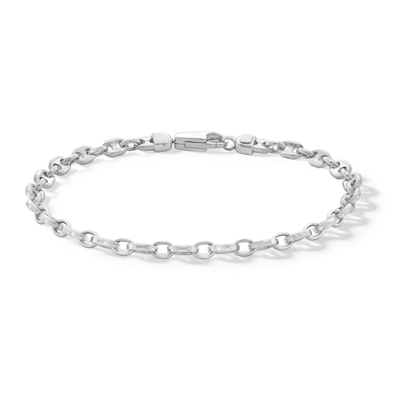 Main Image 1 of Sterling Silver Mariner Chain Bracelet Made in Italy - 8.5&quot;