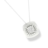 Thumbnail Image 2 of Sterling Silver Diamond Accent Square Framed Pendant Necklace - 18&quot;