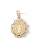 Thumbnail Image 1 of 14K Solid Gold Virgin Mary Medallion Necklace Charm