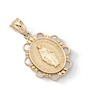 Thumbnail Image 2 of 14K Solid Gold Virgin Mary Medallion Necklace Charm